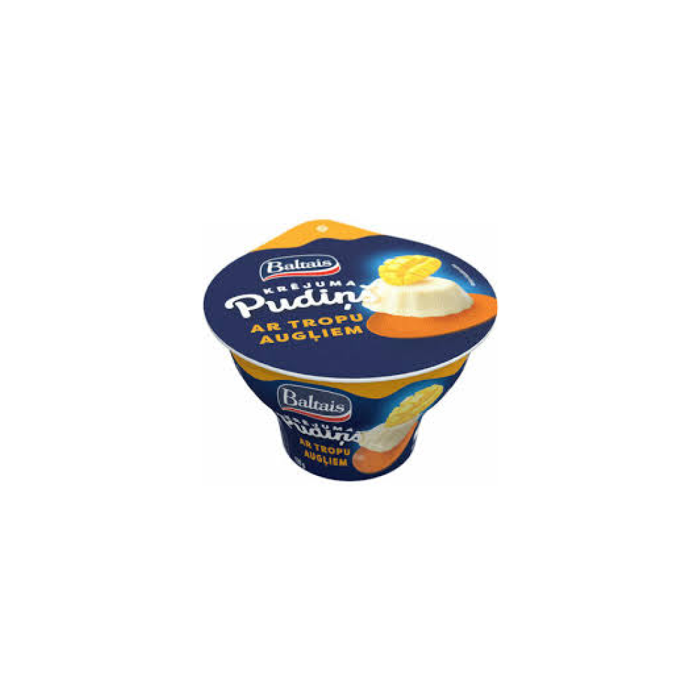 Krējuma pudiņš Baltais tropu augļu 150g