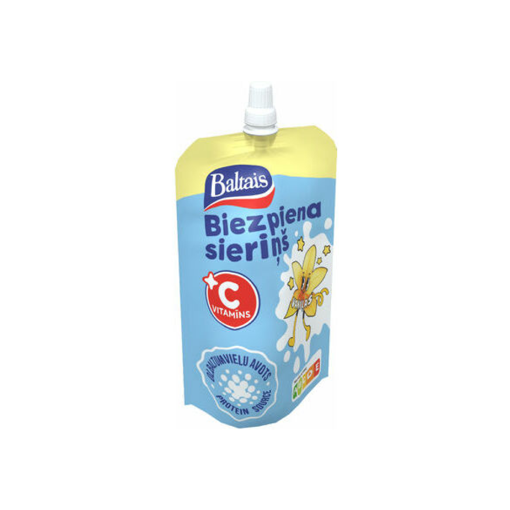Biezpiena sieriņš Baltais vaniļas 100g
