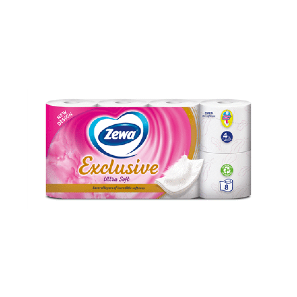 Tual.papīrs ZEWA Exclusive Ultra..4k.8r.