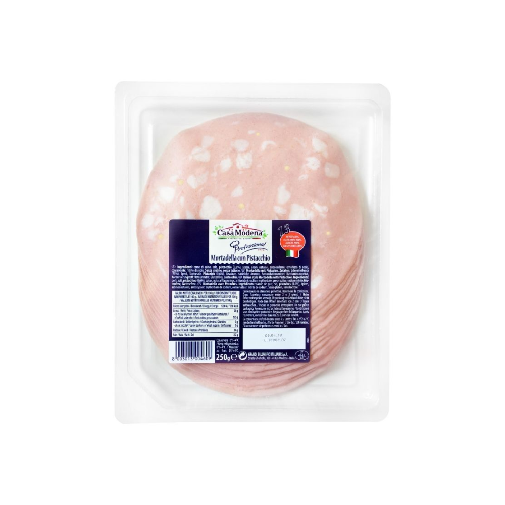 Desa Mortadella ar pistācijām, vār., sagr., 250g, Casa Modena