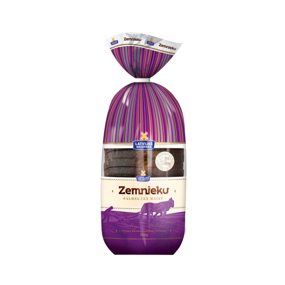 Maize Zemnieku saldskābā 800g, Latvijas Maiznieks