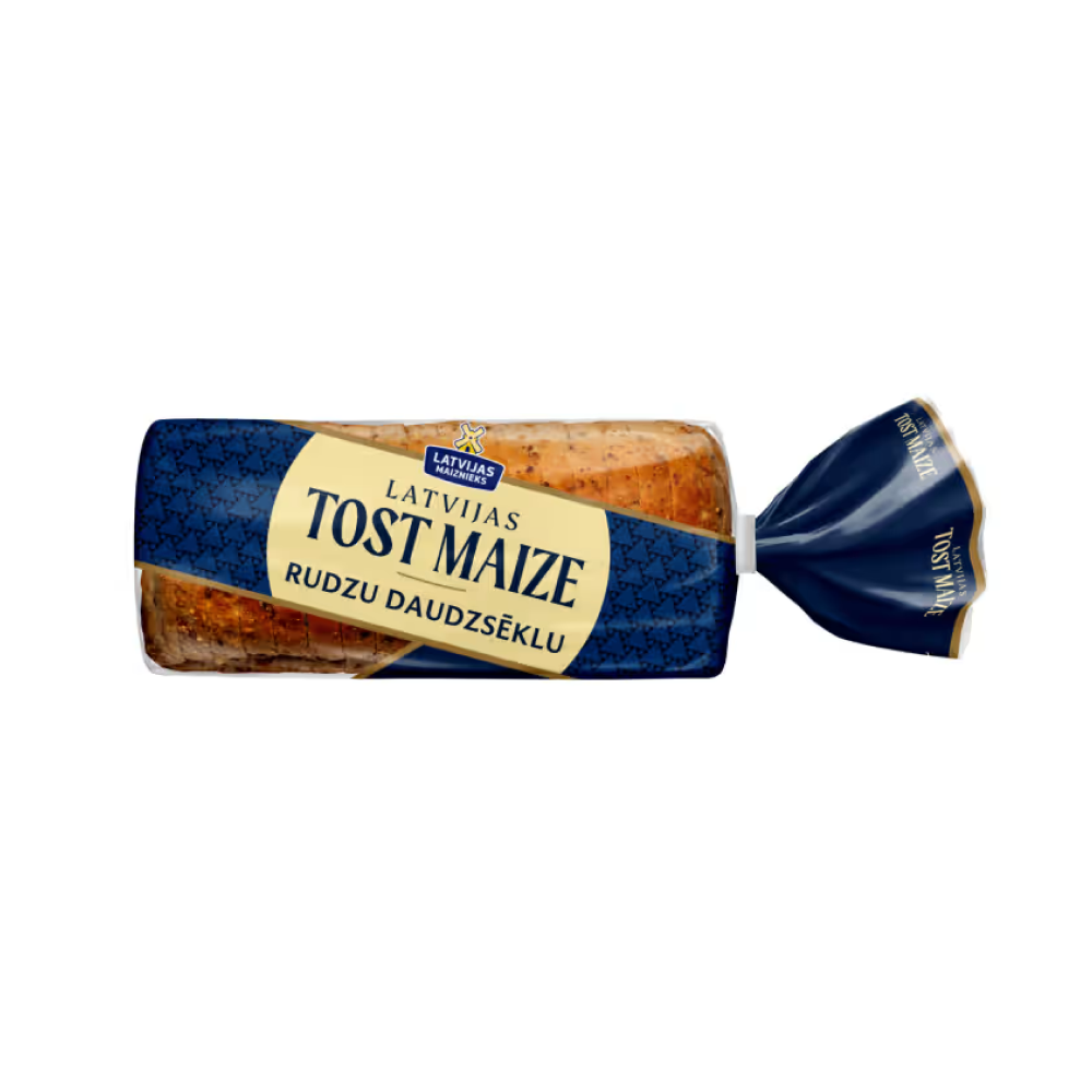 Tostermaize Latvijas Tost Maize rudzu, daudzsēklu 450g