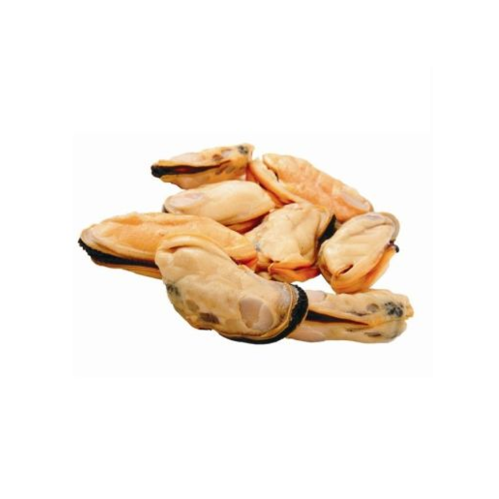 Mīdiju gaļa, ASC, 100/200, sald., vak., 1kg (t.s. 900g), PPAC