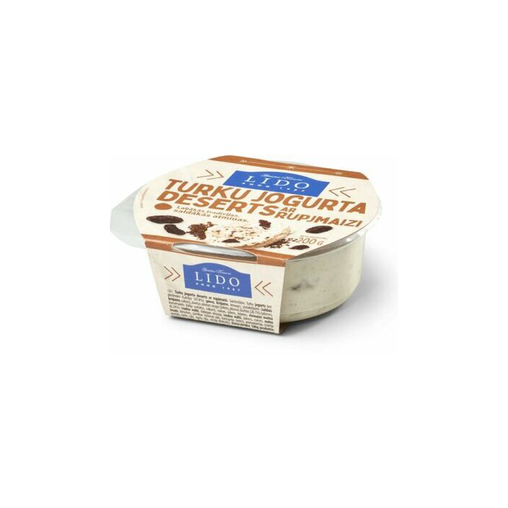 Turku jogurta deserts ar rupjmaizi 200g, Lido
