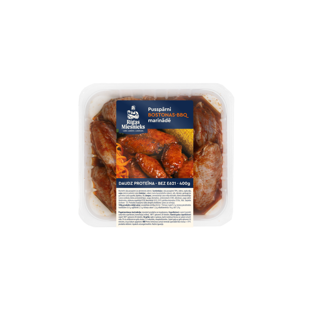 Spārniņi Bostonas BBQ marinādē 400g RM