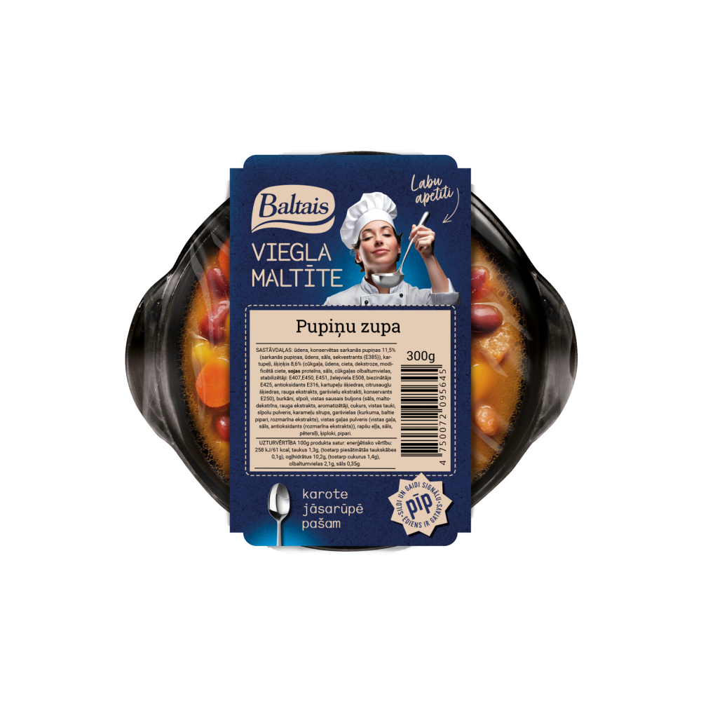 Baltais Pupiņu zupa, 300g