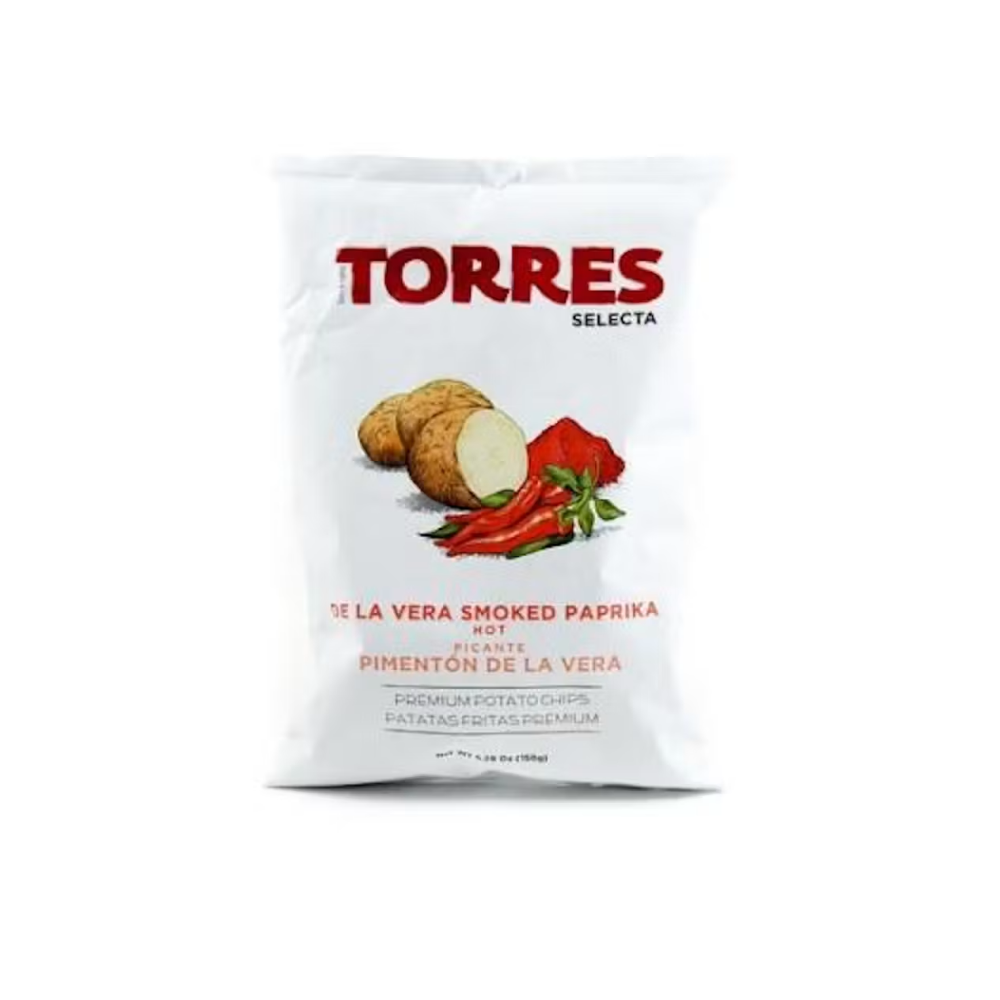 Kartupeļu čipsi TORRES, ar kūpinātiem pipariem, 150g