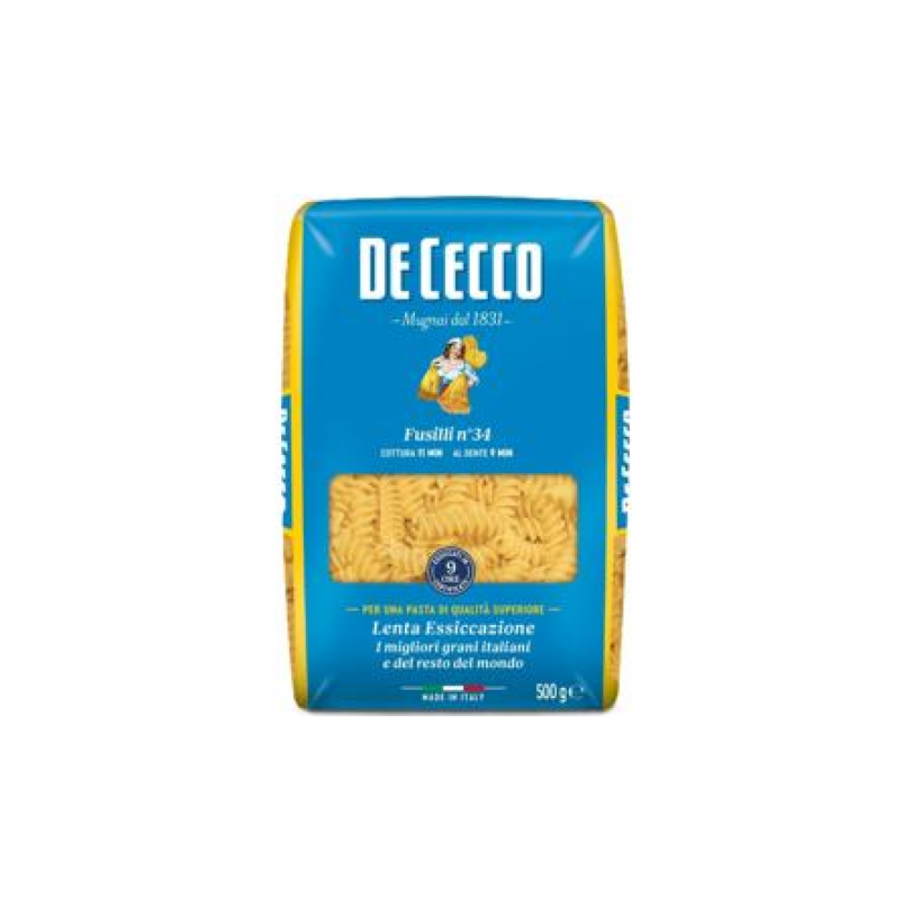 Pasta DE CECCO Fusilli Nr.34 500g