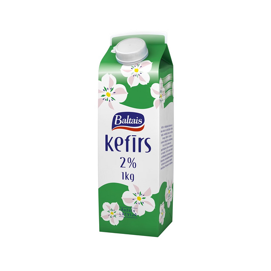 Baltais kefīrs 2,0% kartons ar korķi, 1kg