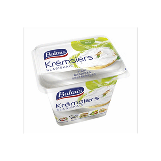 Baltais krēmsiers klasiskais 18% 400g