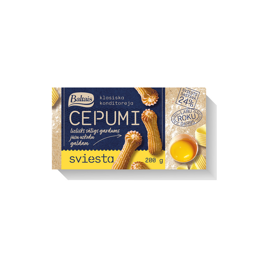 Baltais Sviesta cepumi 200g