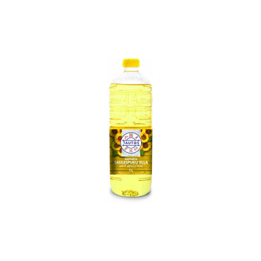 Eļļa saulespuķu, rafinēta 1l, Tautas
