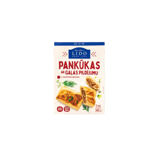 Pankūka ar gaļas pildījumu LIDO 345g
