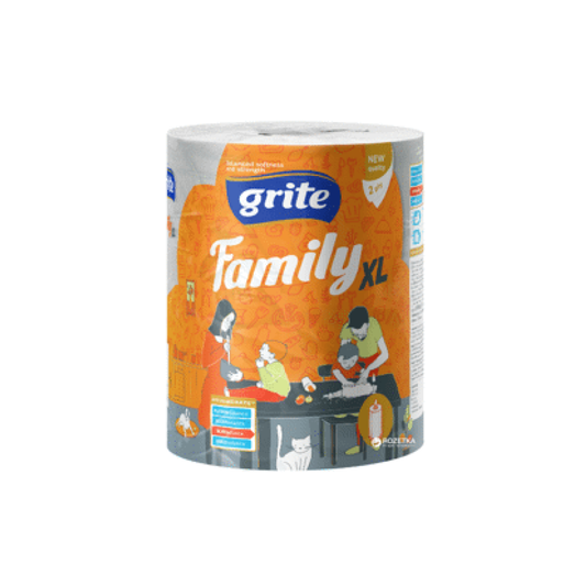 Papīra dvieļi GRITE Family XL 2k.1r.