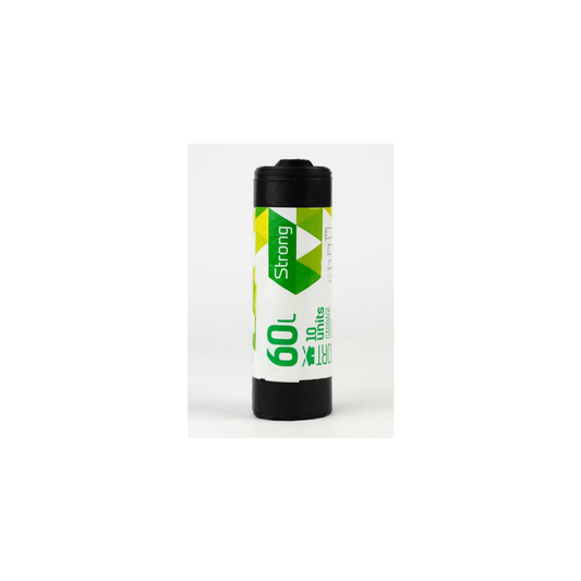 Atkritumu maisi SORTEX, melni, 30mk., 60lx10 gab