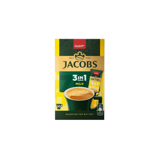 Šķīstošais kafijas dzēriens JACOBS MILD 20x11,1g