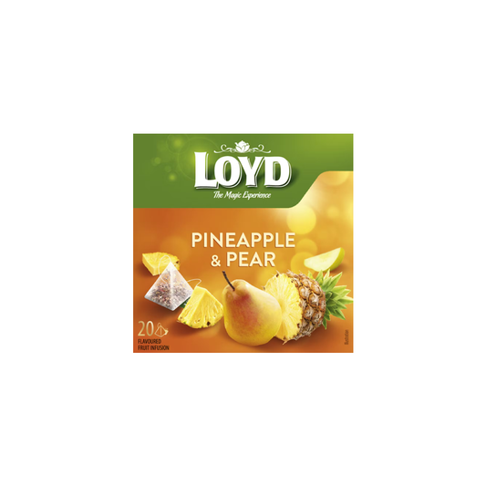 Tēja augļu ar ananāsu un bumbieru garšu Pyramids 20x2g, Loyd