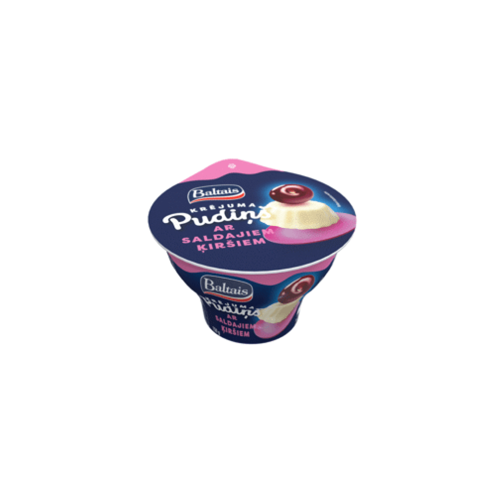 Krējuma pudiņš Baltais saldo ķiršu 150g