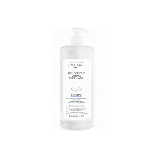 BYPHASSE Dermo Micellar shower gel surgras Normal to Dry skin 1L