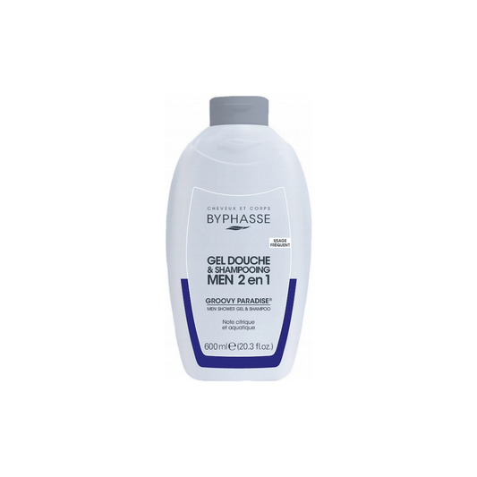 BYPHASSE Men Shower Gel-Shampoo 2in1 Groovy Paradise 600ML