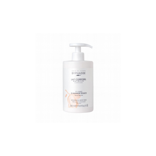 BYPHASSE Nourishing Body Milk With Sweet Almond Oil Dry Skin (pump) 500ML