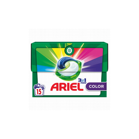Washing Gel Capsules Ariel 3in1 Color Ecoclic box 15 pcs