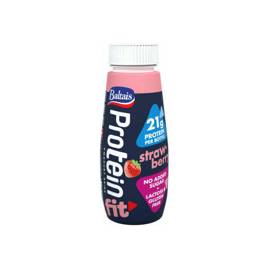 Jogurta dzēriens Protein Fit zemeņu 250g, Baltais
