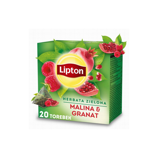 Tea Lipton PY Raspberry & Pomegran green 20s x 1.4g, 28g