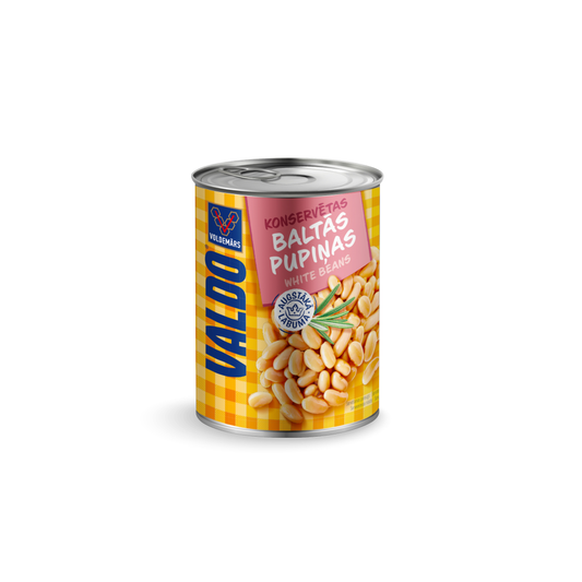 Konserv. pupiņas VALDO baltās 400g