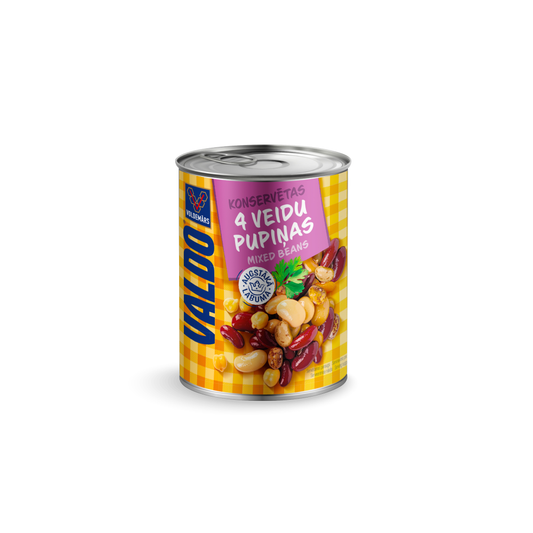 Konserv. pupiņas VALDO 4-veidi 400g