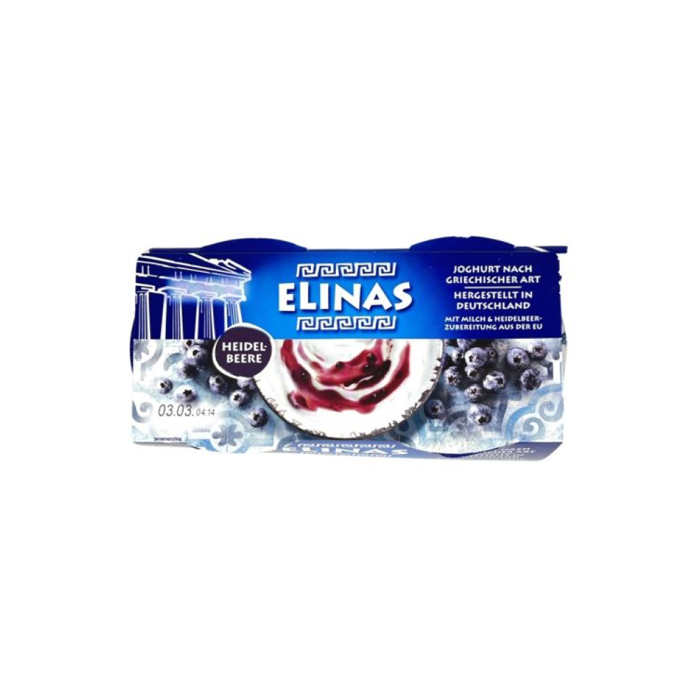 Jogurts grieķu ar mellenēm Elinas 600g