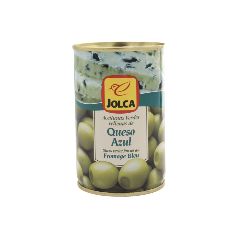 Olīvas zaļās ar zilo sieru Jolca 300g