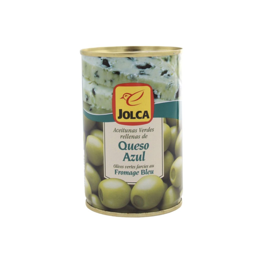 Olīvas zaļās ar zilo sieru Jolca 300g