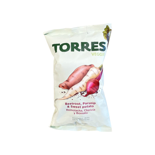 Čipsi biešu,pastinaka un saldo kartupeļu 90g TORRES