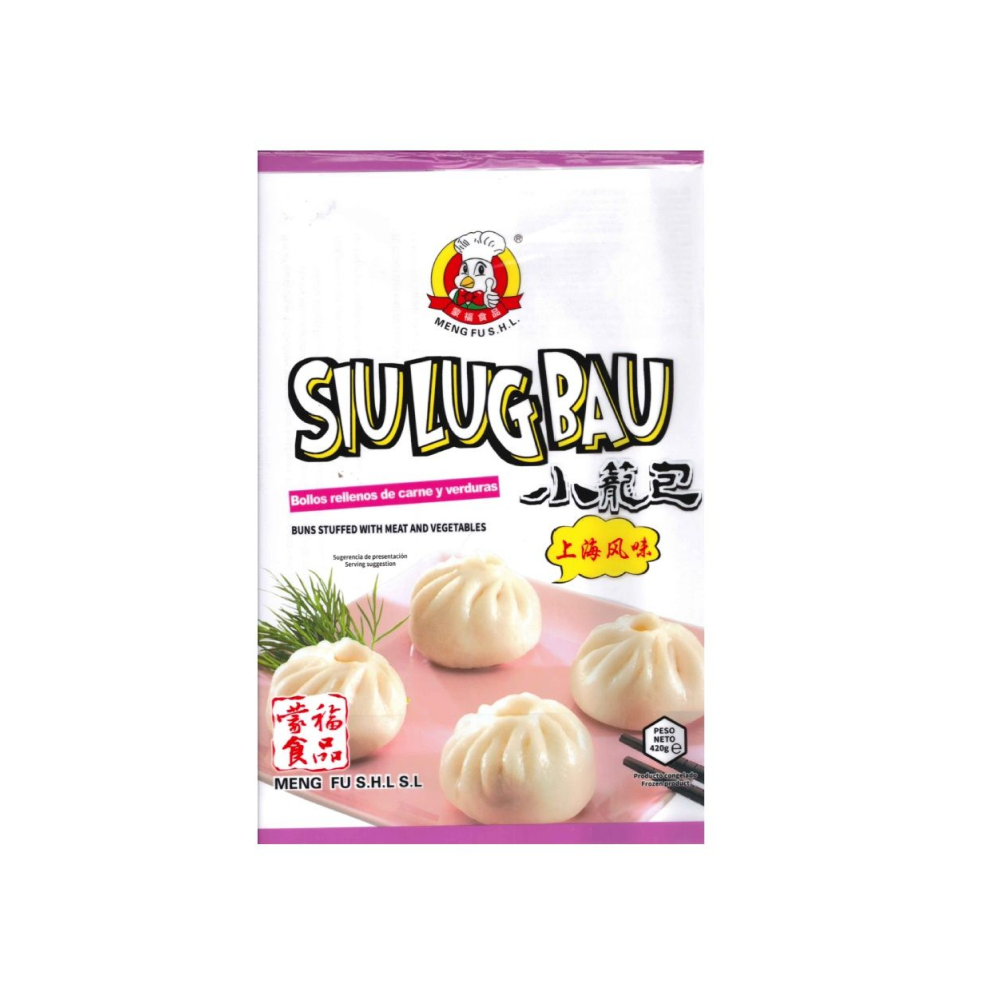Uzkoda Siu Lug Bao ar gaļu un dārzeņiem, sald.,420g, Meng Fu