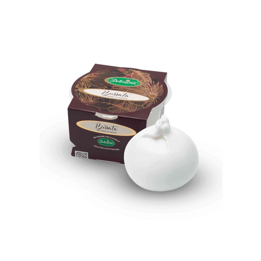 Siers Burrata ar balto trifeli,125g, Deliziosa