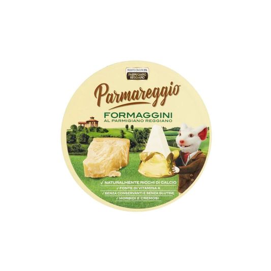Siers kausētais Formaggini ar Parmigiano Reggiano, trīssturīši, 140g, Parmareggio