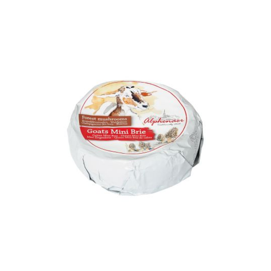 Siers Brie Mini ar meža sēnēm no kazas piena, 150g, Alphenaer