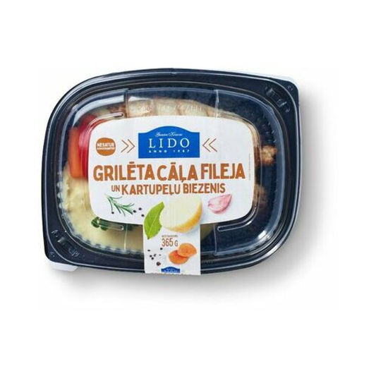 Cāļa fileja grillēta ar kartupeļu biezeni 350g, Lido