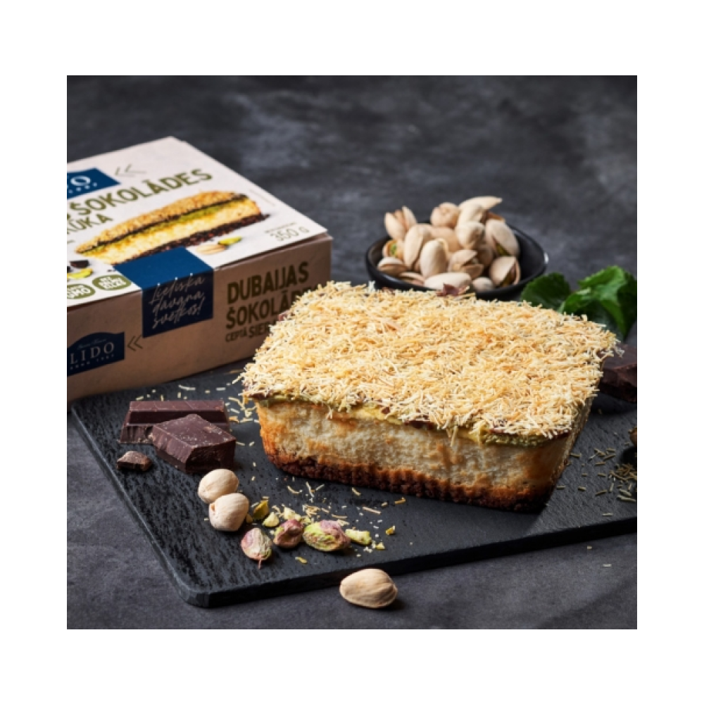 Kūka siera Dubaijas šokolādes  cepta 350 g Lido