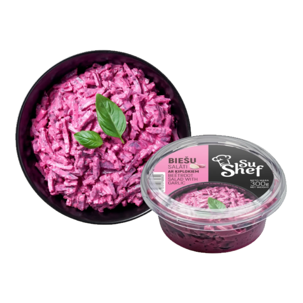 Biešu salātiar ķiplokiem 300g SuShef