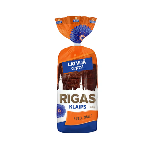Rupjmaize Rīgas Klaips formas, sagriezta 600g