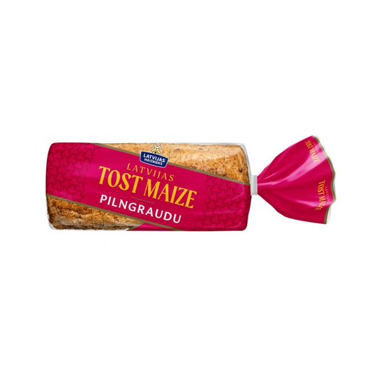 Tostermaize pilngraudu ar klijām Latvijas Tost 500g, Latvijas Maiznieks