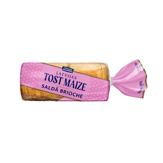 Saldā tostermaize Latvijas Tost Maize Brioche LATVIJAS MAIZNIEKS 500g