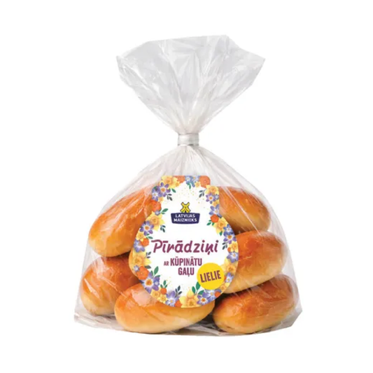 Pīrādziņi ar kūpinātu gaļu lielie 320g, Latvijas Maiznieks