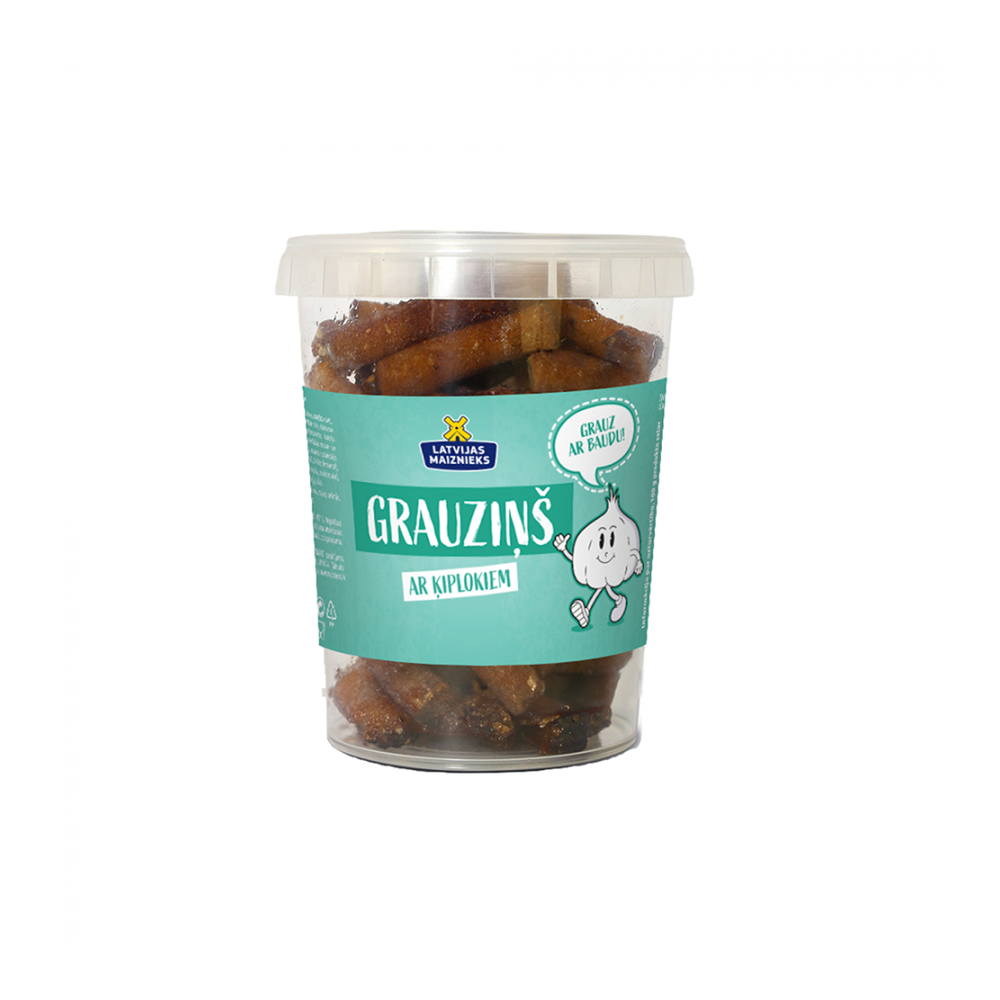 Grauzdiņi ar ķiplokiem Grauziņš 150g, Latvijas Maiznieks