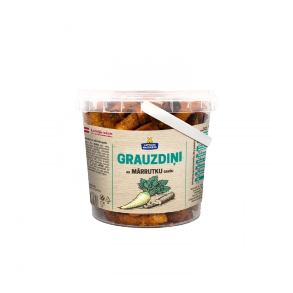 ZELTENES grauzdiņi ar mārrutku garšu 300g