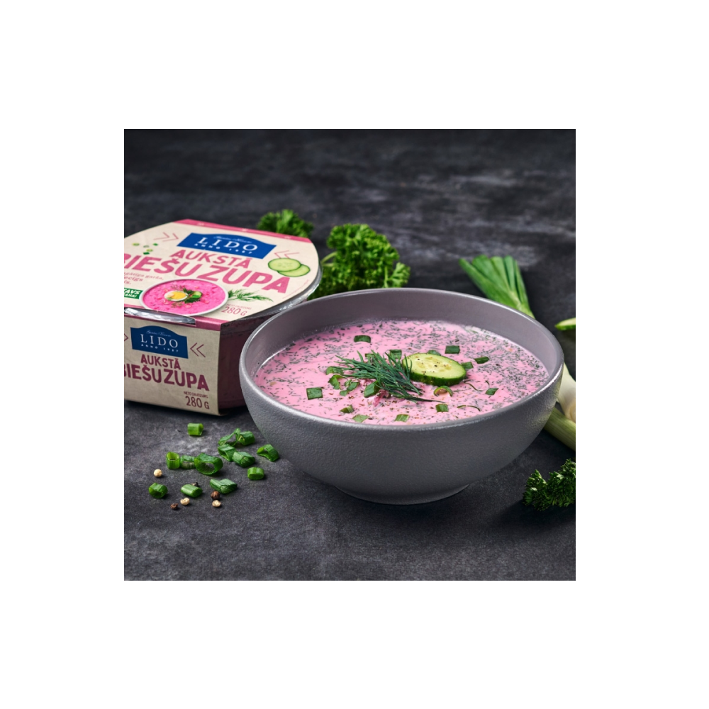 Aukstā biešu zupa 280g Lido
