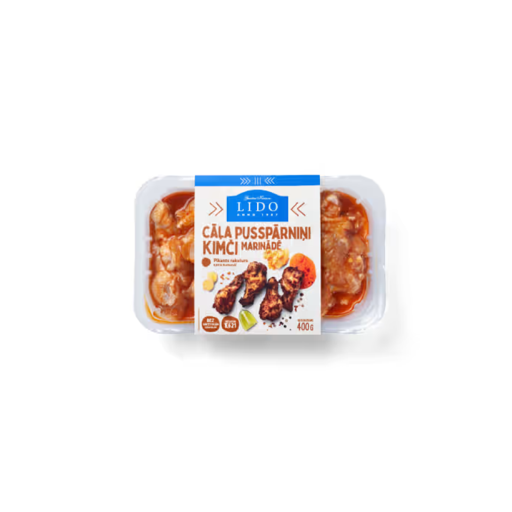 Cāļa pusspārniņi KIMČI marinādē  400g