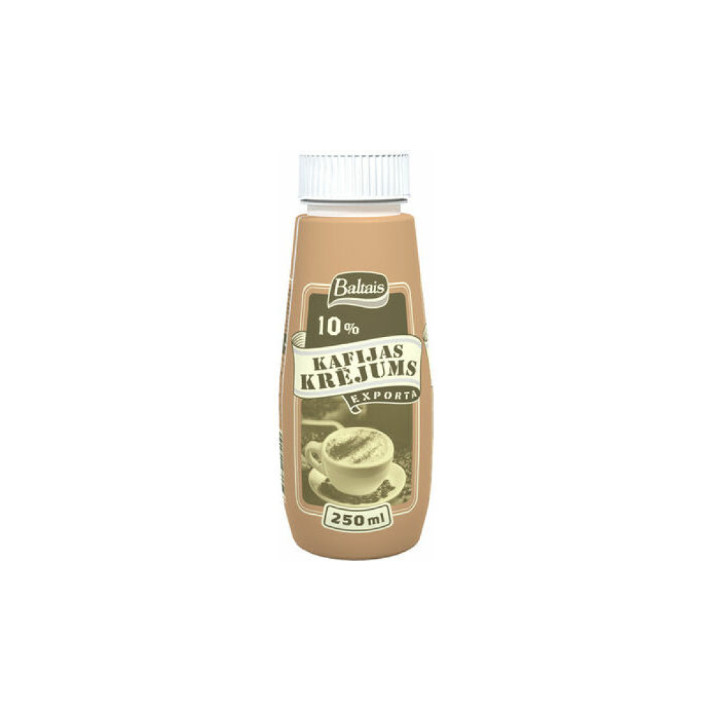 Kafijas krējums Exporta 10% 250ml, Baltais